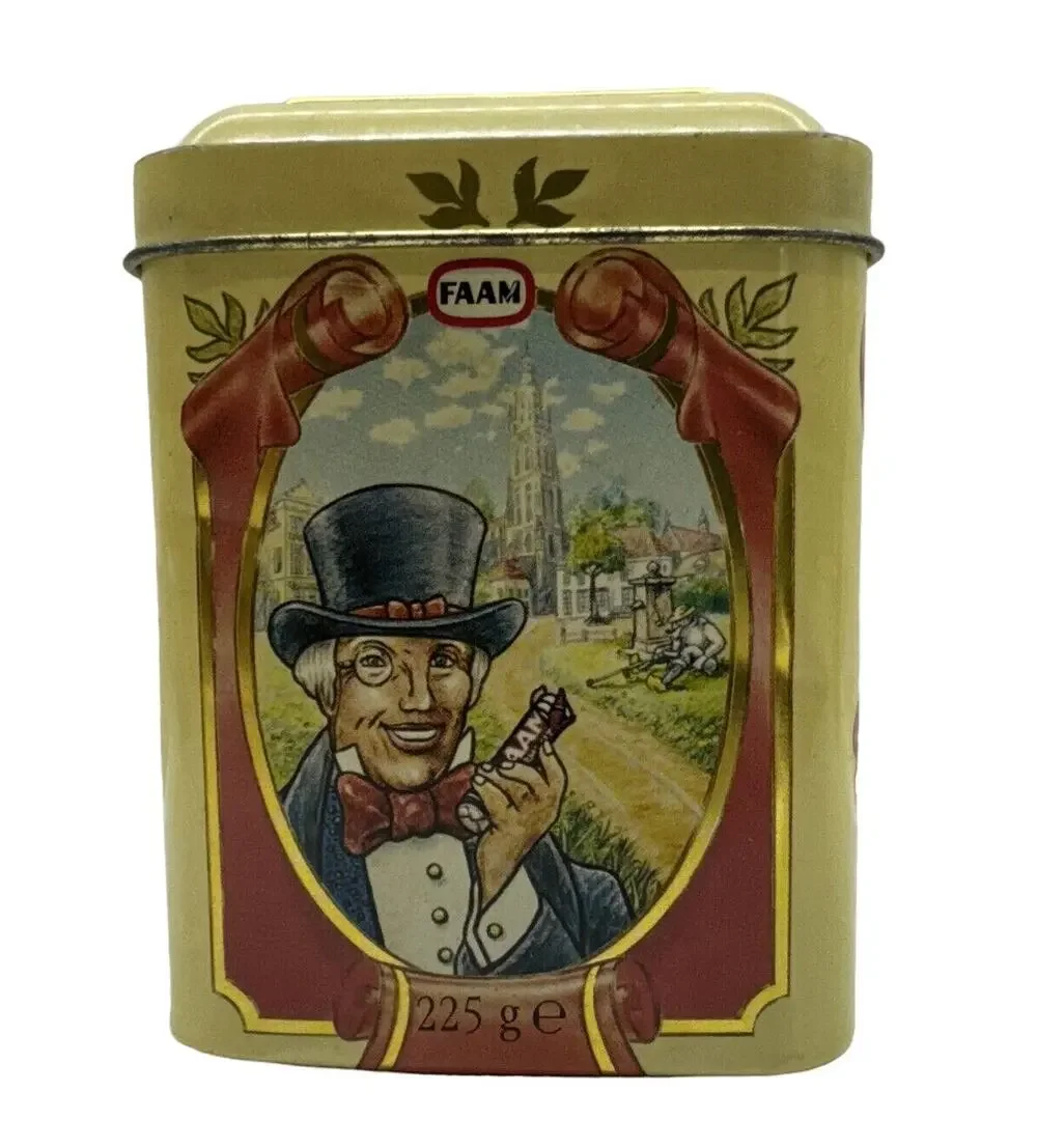 PEPERMUNT DE FAAM ADVERTISIGN TIN BOX EMPTY